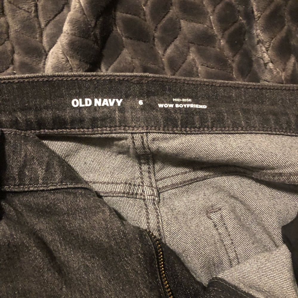 Old Navy Charcoal Boyfriend Jeans